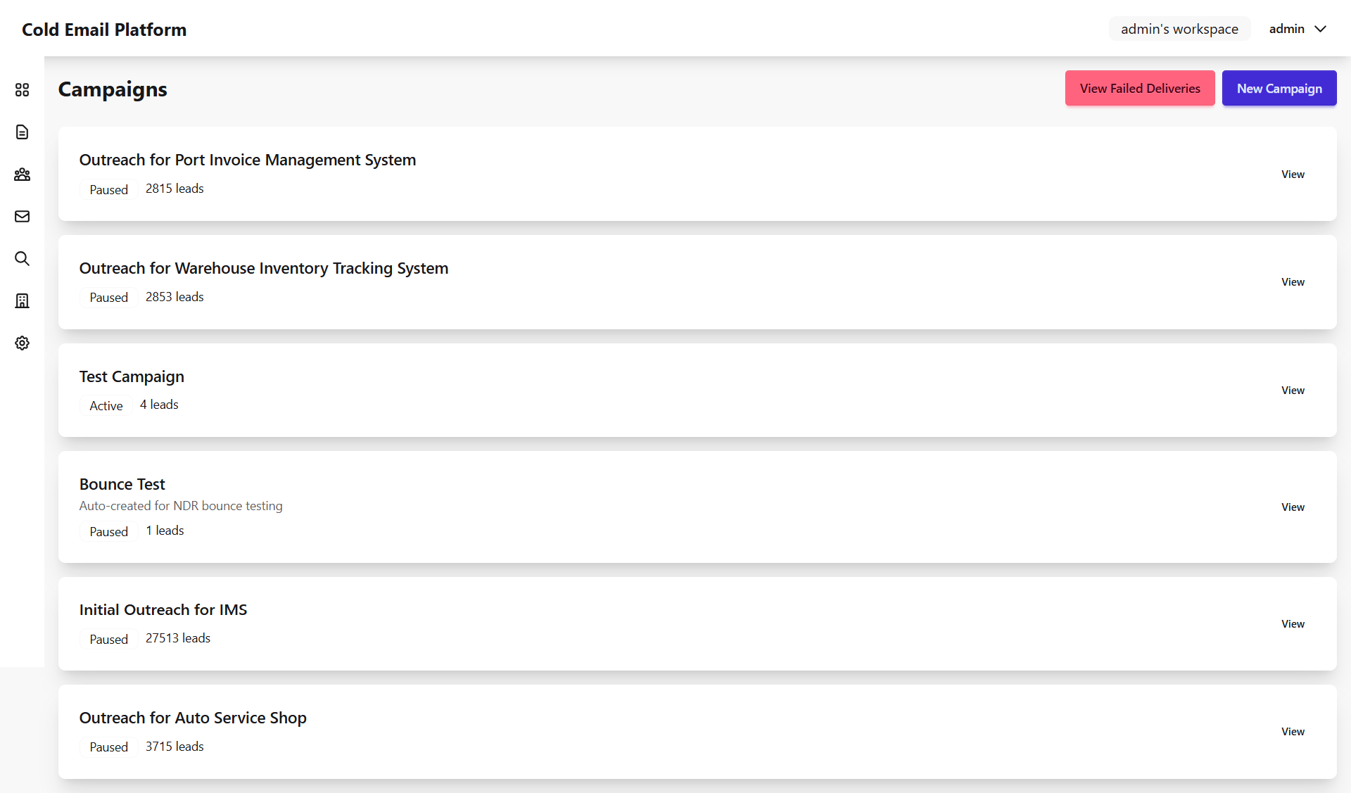 ColdMail – Self-Hosted Cold Email Outreach & Lead Generation Platform thumbnail