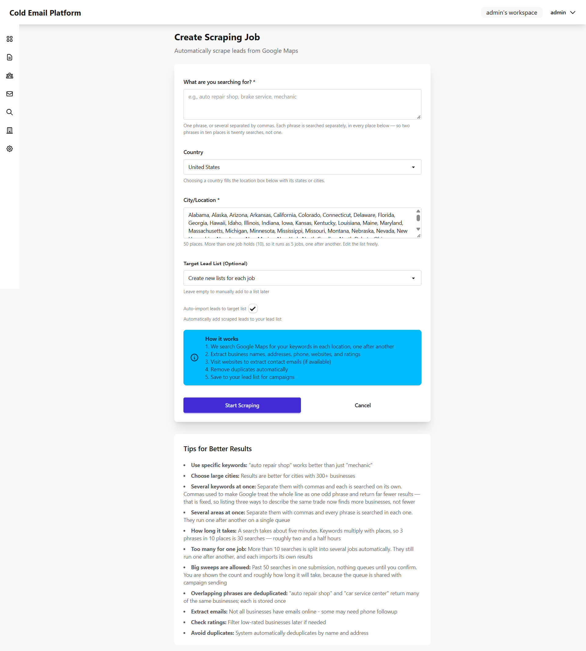 ColdMail – Self-Hosted Cold Email Outreach & Lead Generation Platform thumbnail
