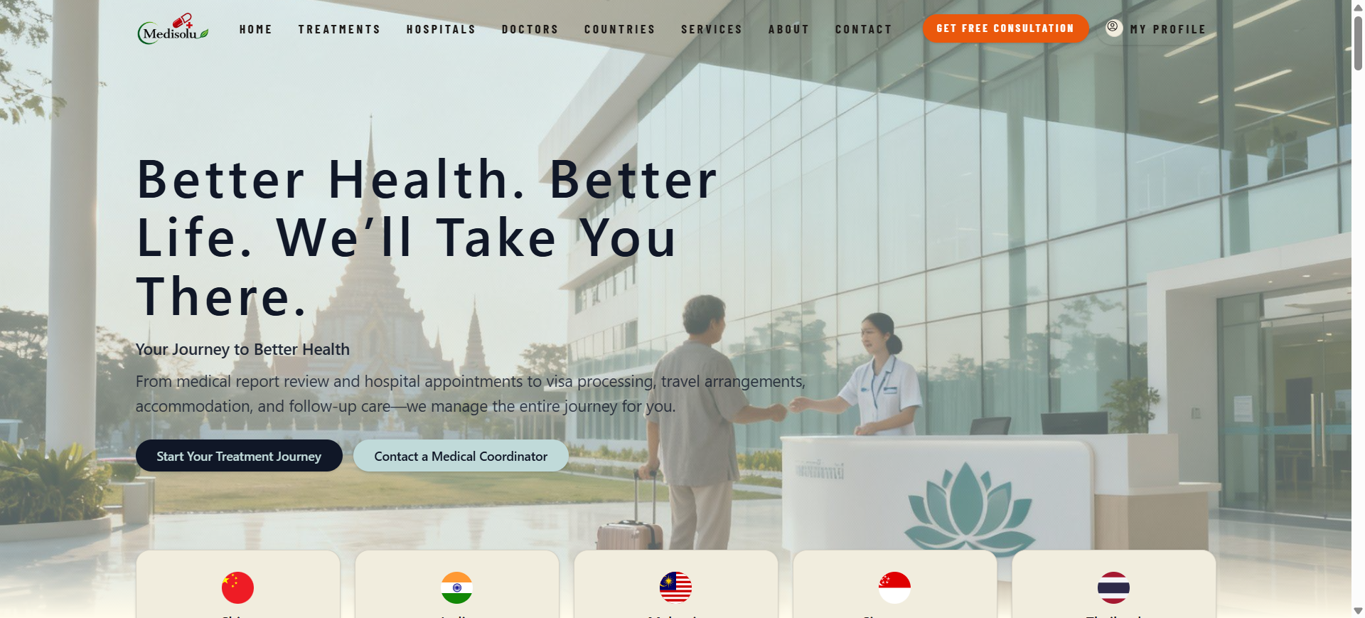 MediSolu — Medical Tourism & Patient Care Management Platform