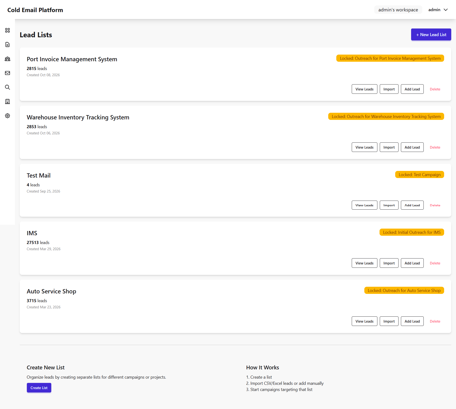 ColdMail – Self-Hosted Cold Email Outreach & Lead Generation Platform thumbnail