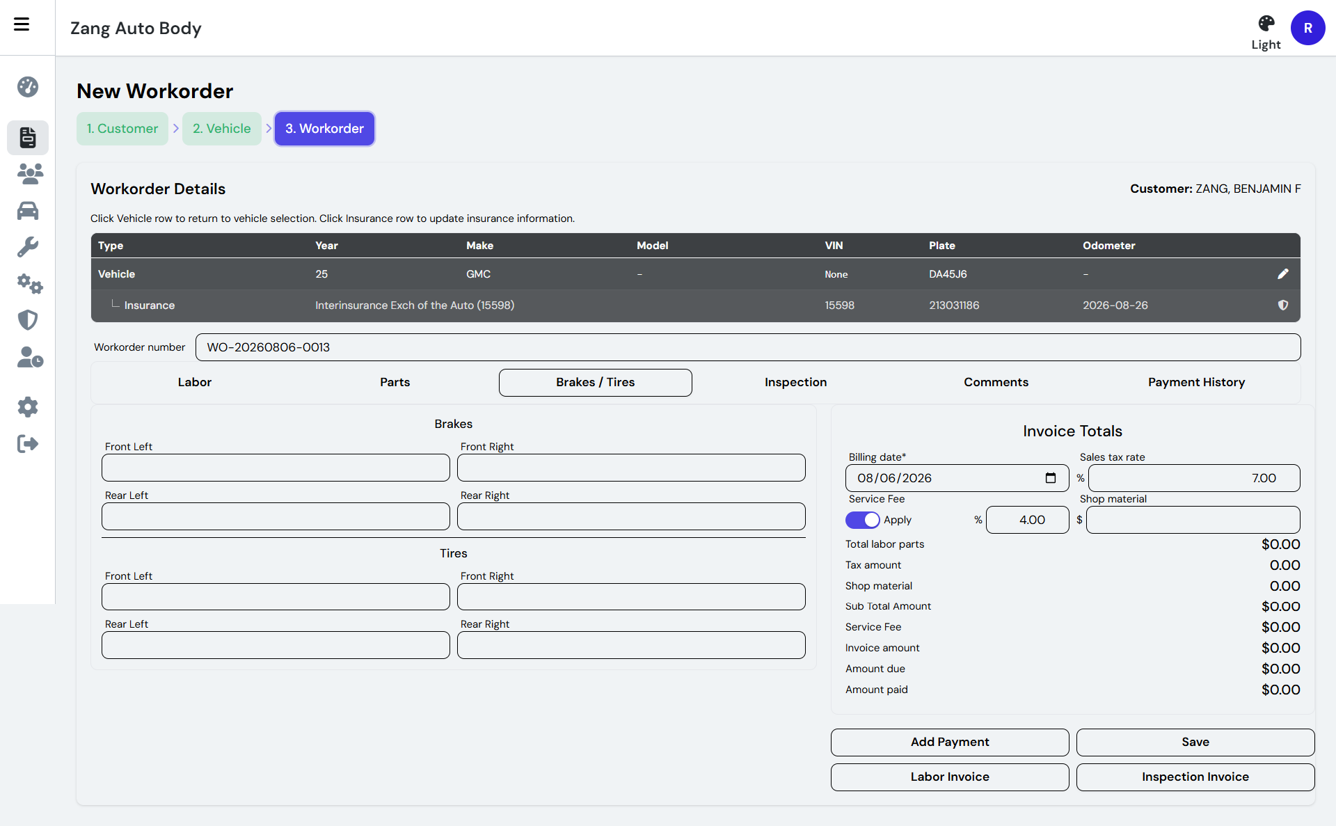 Auto Servicing Workorder/invoice thumbnail
