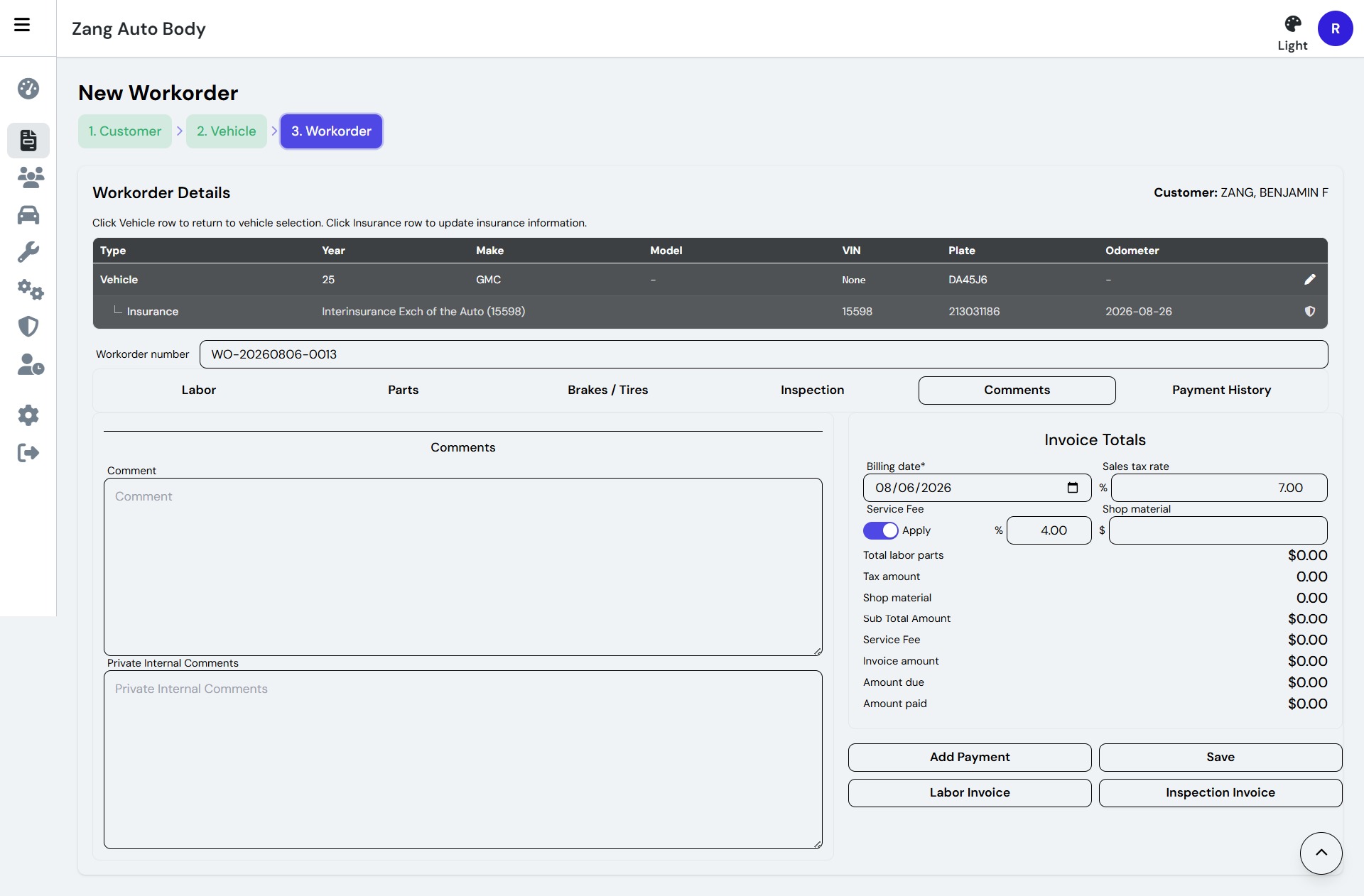 Auto Servicing Workorder/invoice thumbnail