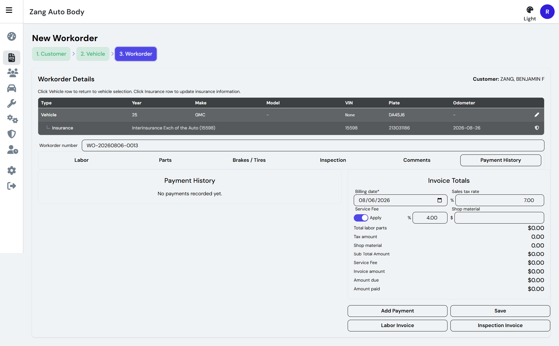 Auto Servicing Workorder/invoice thumbnail