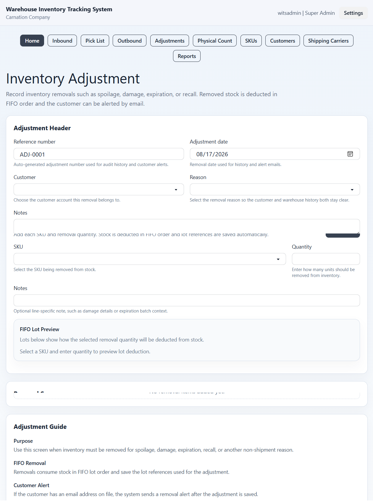 Warehouse Inventory Tracking System thumbnail