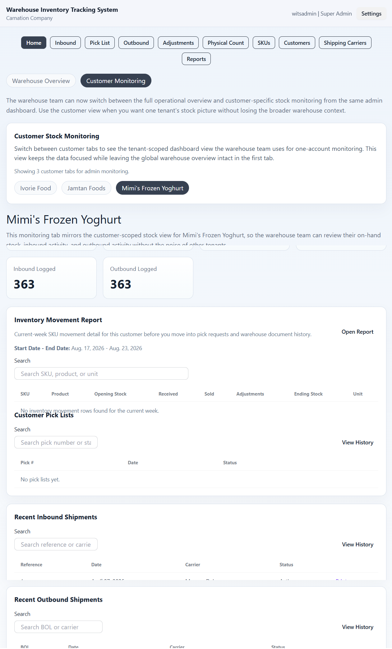 Warehouse Inventory Tracking System thumbnail